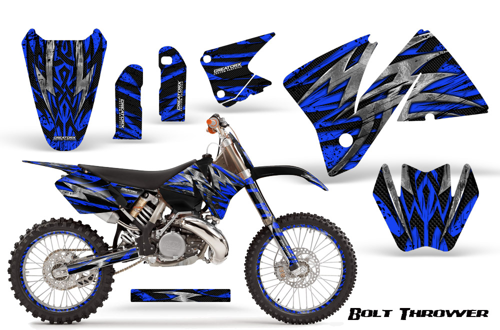 KTM C3 Graphics Kit Bolt Thrower Blue NP Rims